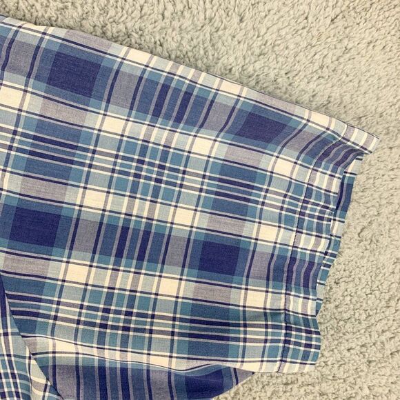 Wrangler Western Shirt Mens Extra Large Blue Plaid Cowboy Southwest Camp Rodeo - Picture 6 of 13